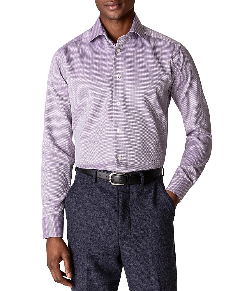 Mens Slim-Fit Textured Solid Shirt Product Image