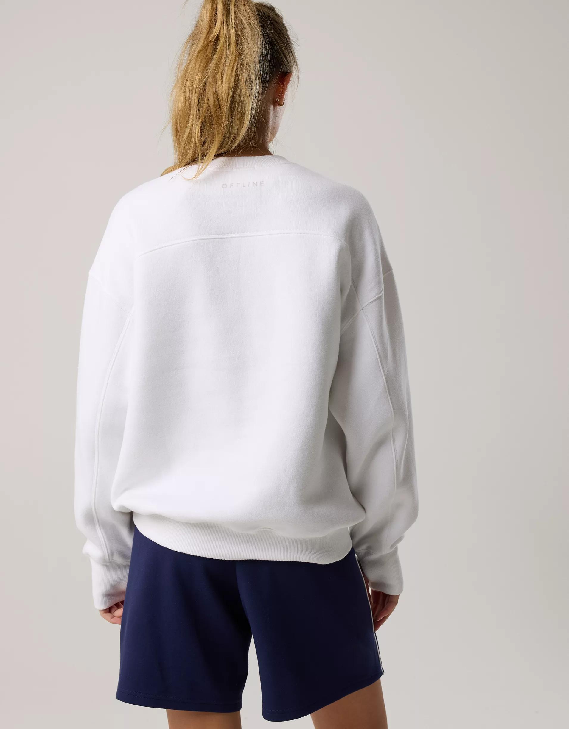 OFFLINE By Aerie Cloud Fleece Oversized Crewneck Product Image