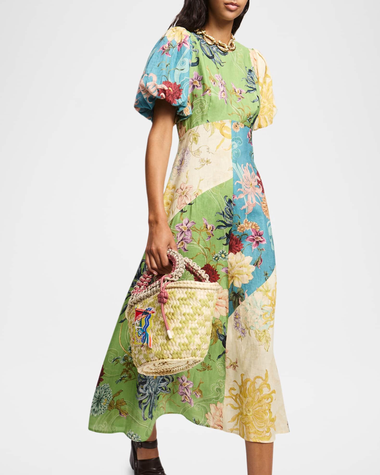 Avery Spliced Midi Dress Product Image