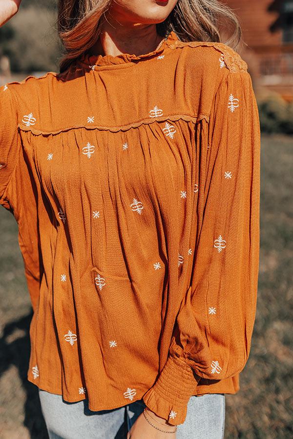 Tea At The Plaza Embroidered Top Product Image