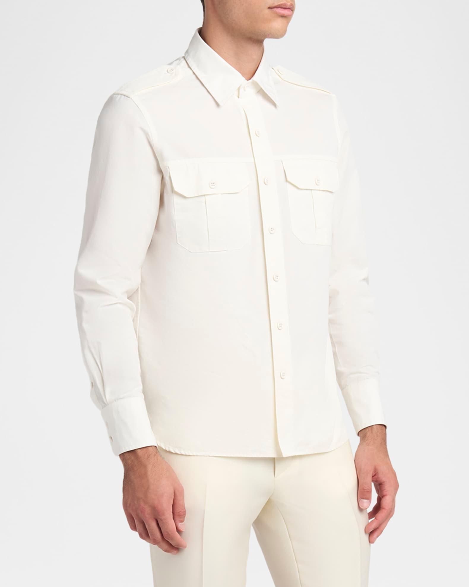 Men's Cotton-Silk Poplin Western Shirt Product Image