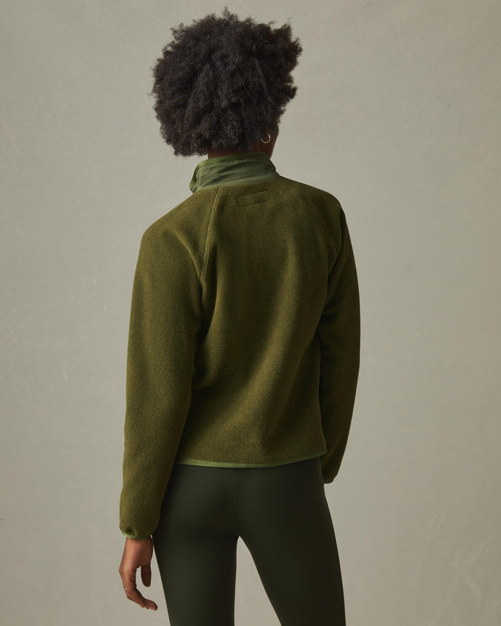 Women's Active Fleece Full Zip - Moss Female Product Image