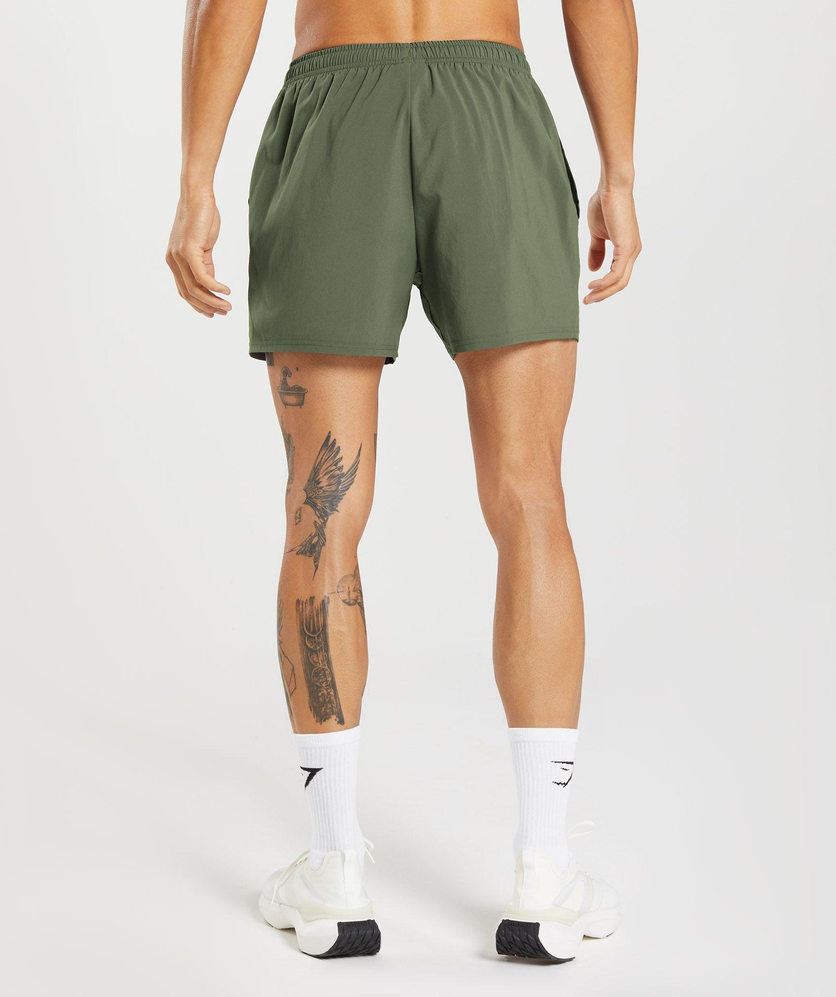 Gymshark Arrival 5" Shorts - Core Olive Male Product Image