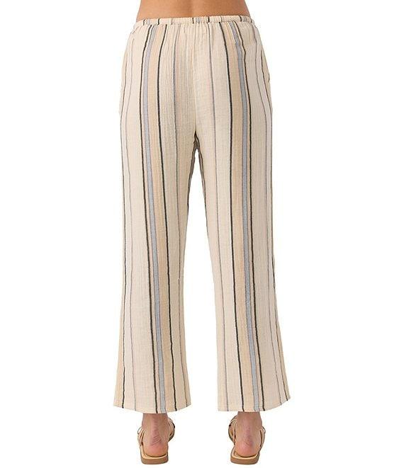 O'Neill Brenda Mid Rise Striped Double-Gauze Pants Product Image