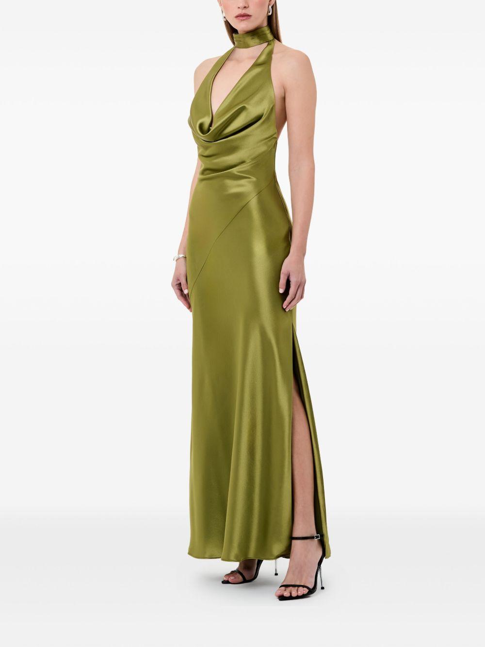 Lyria cowl-neck halter maxi dress Product Image