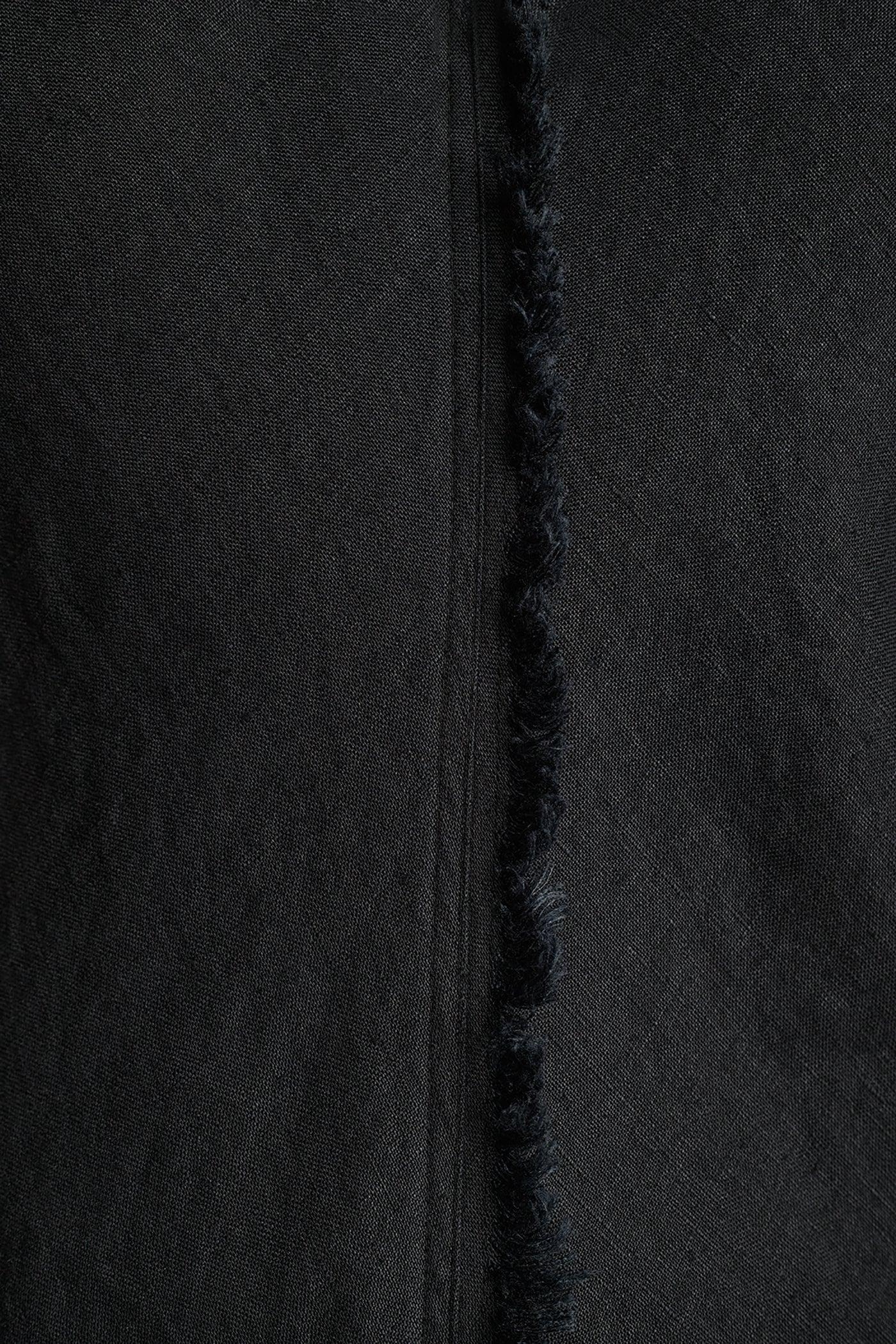 FRAYED LINEN MAXI DRESS Product Image