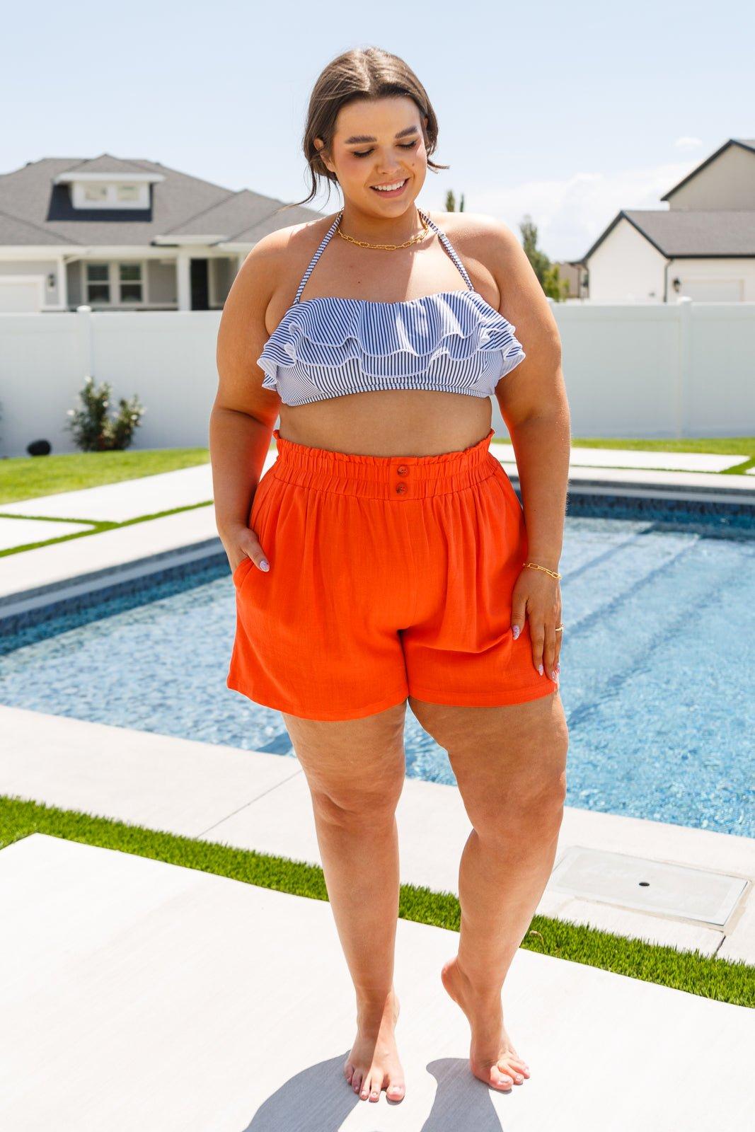 Ruby High Rise Control Top Garment Dyed Skinny Jeans in Red (Online Exclusive) Product Image