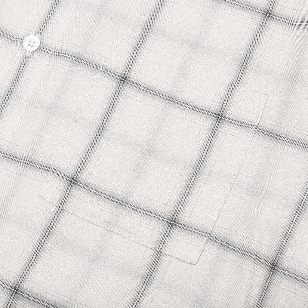 Shadow Plaid Rayon Shirt - Natural Male Product Image