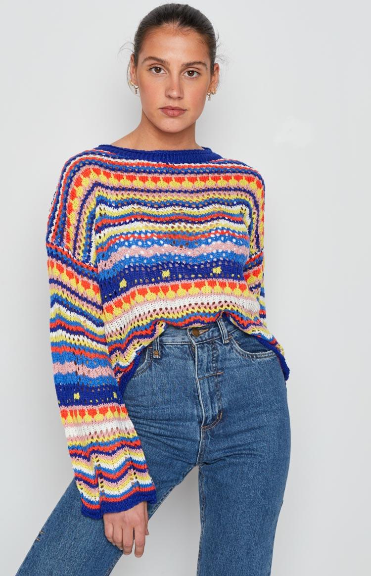 Long Weekend Sweater Blue Product Image