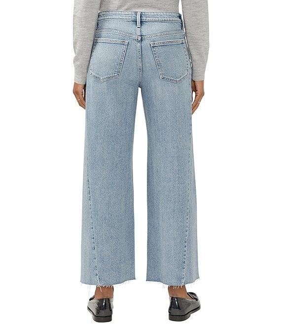 Silver Jeans Co. Isbister Fitted Wide Leg Cropped Jeans Product Image