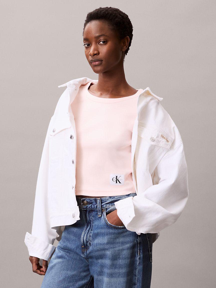 Woven Monogram Logo Slim T-Shirt  Product Image