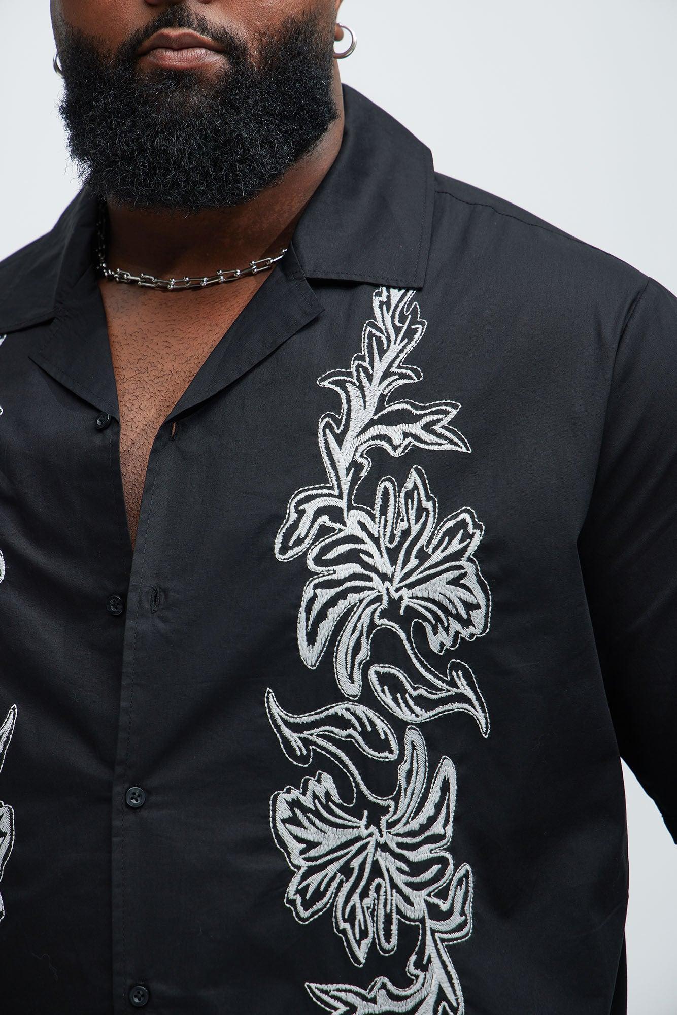 Deering Embroidery Shirt - Black Product Image
