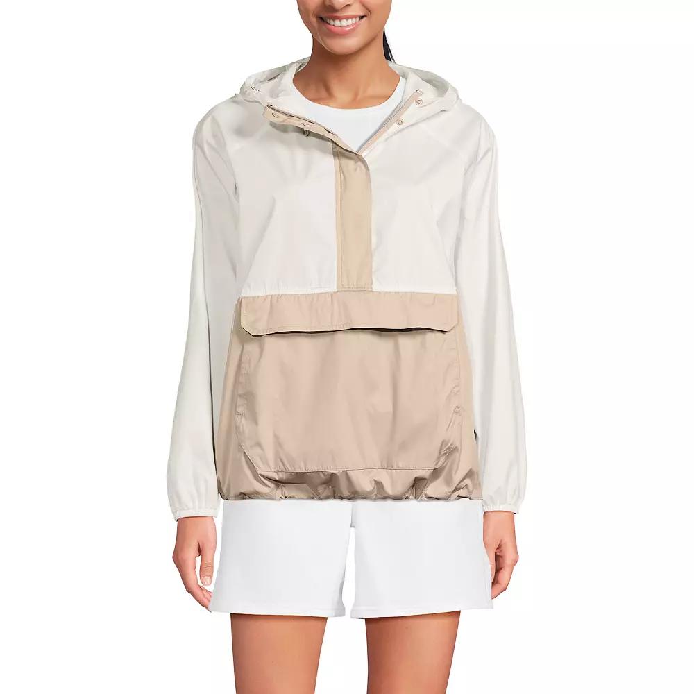 Women's Lands' End Packable Anorak Windbreaker,  Product Image