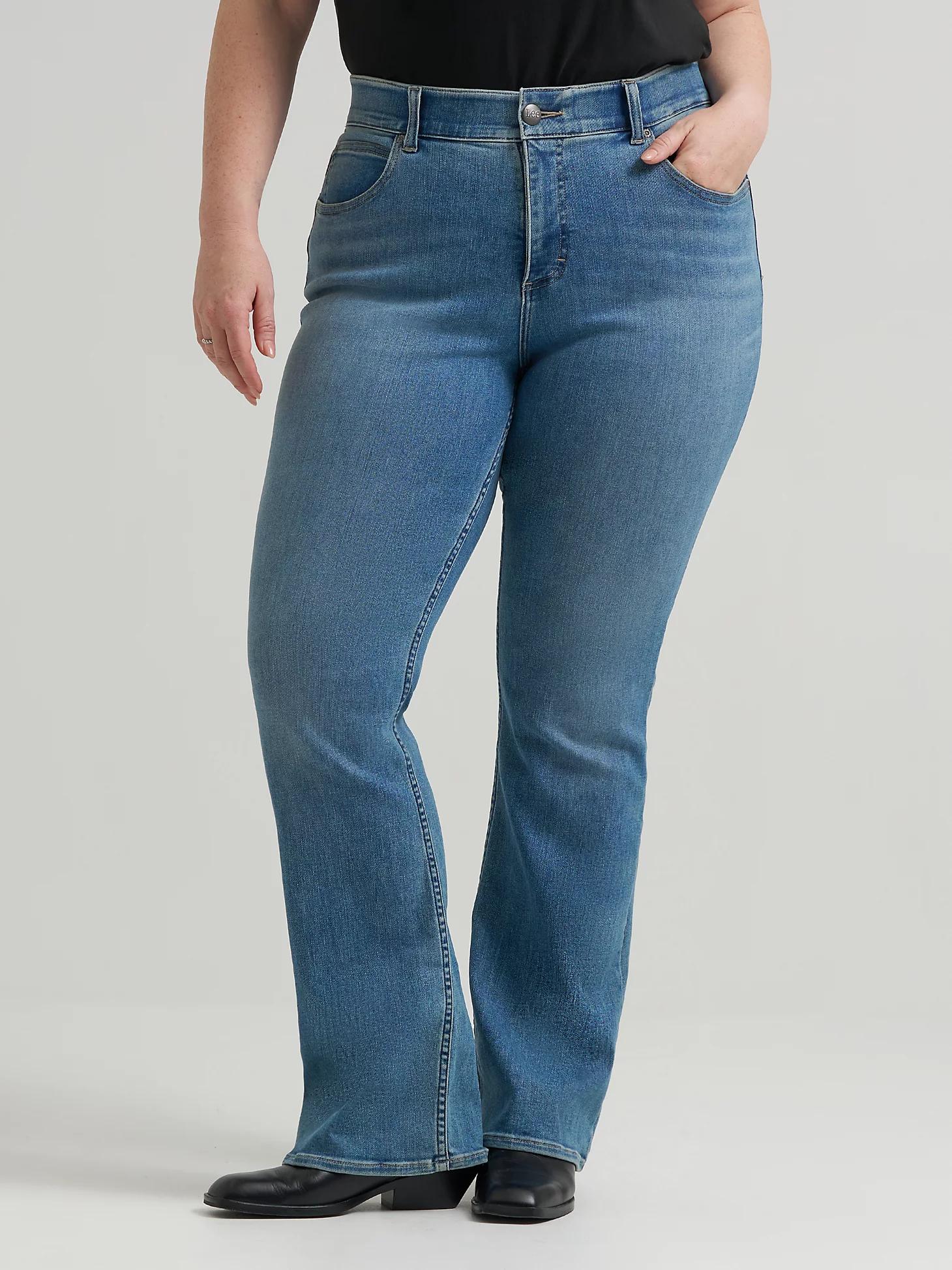 Women's Ultra Lux Comfort with Flex Motion Bootcut Jean (Plus) | Women's Jeans | Lee® Product Image