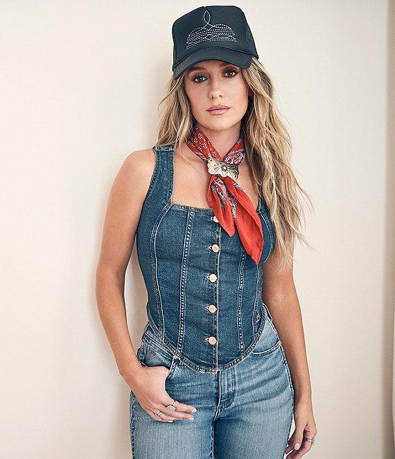 Wrangler® x Lainey Wilson Pony Up Bustier Denim Top Product Image