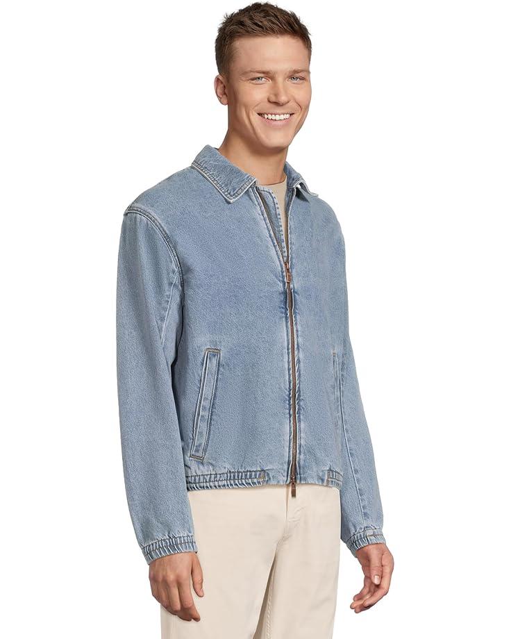 Men's Armani Exchange Denim Collared Bomber Product Image