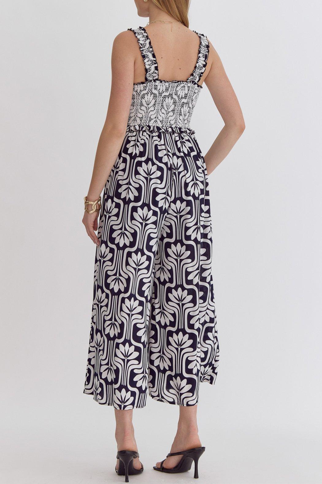 Wideleg Smocked Jumpsuit Product Image