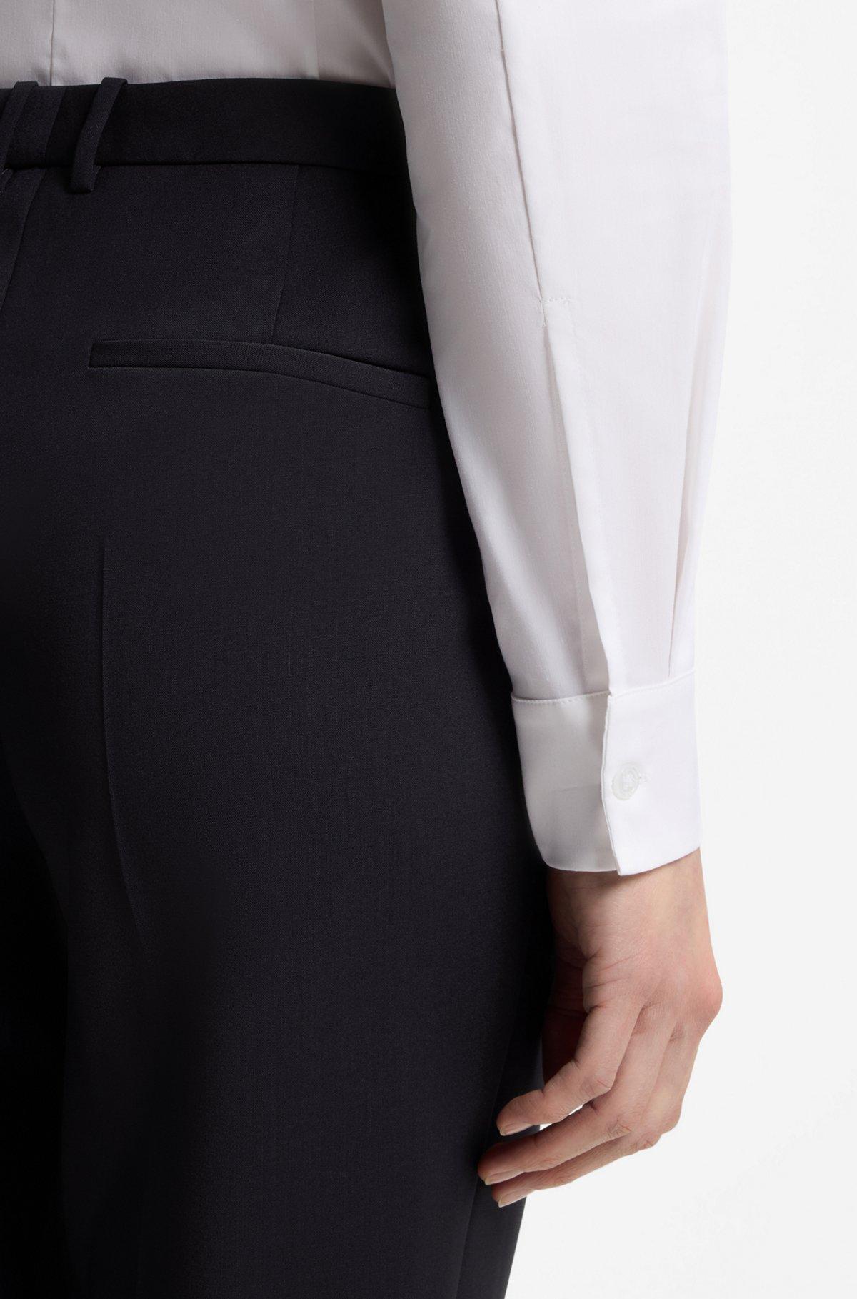 Regular-fit pants in Italian-made virgin wool Product Image