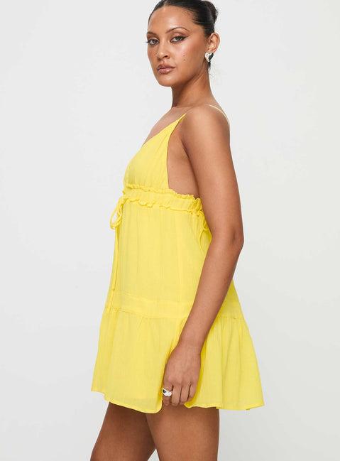 Dionne Mini Dress Lemon Product Image