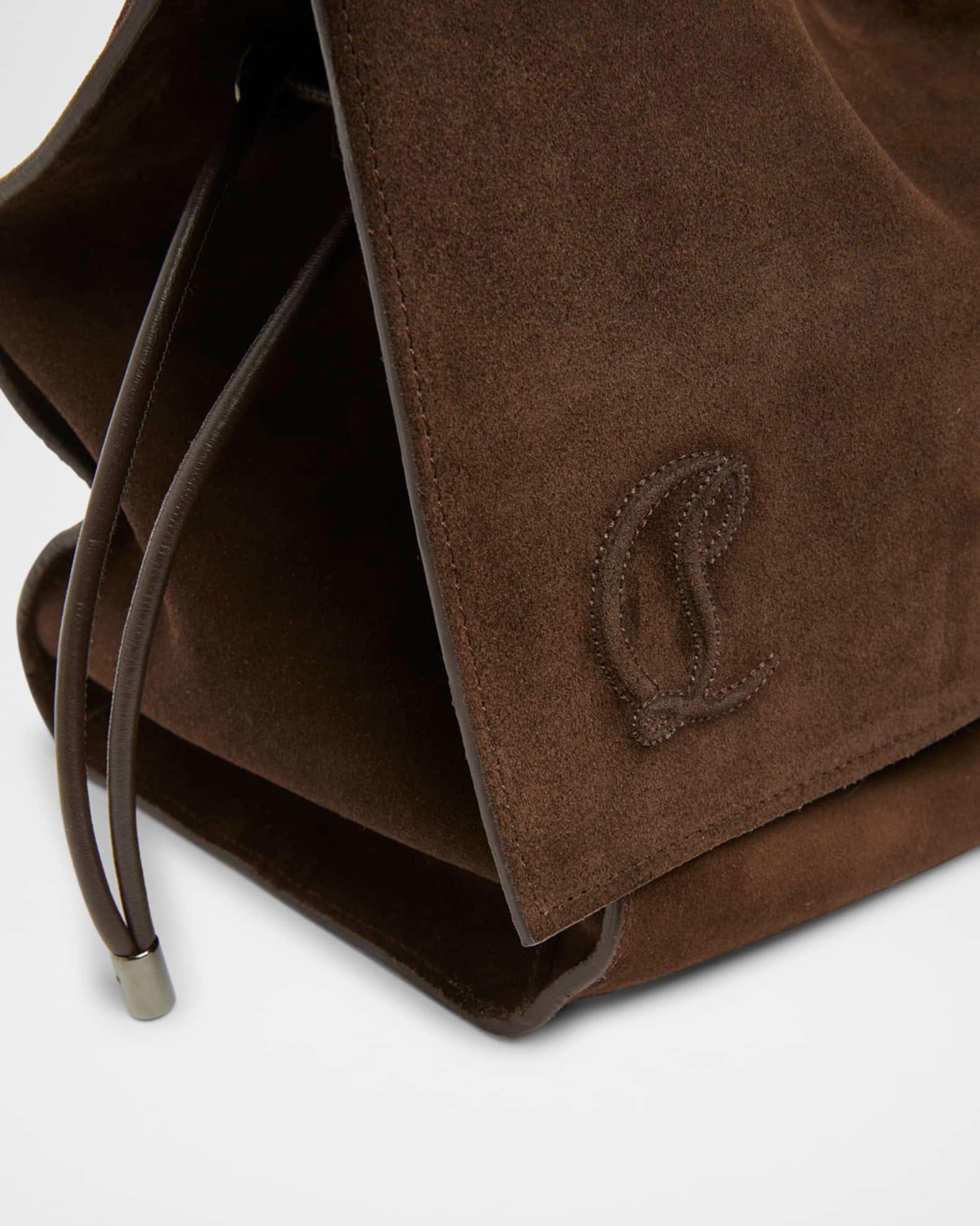 Baggy Large Shoulder Bag in Suede  Product Image