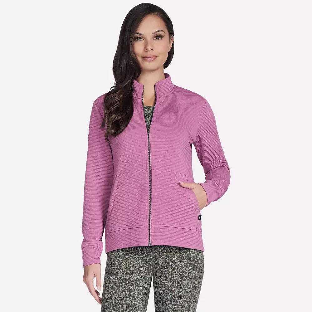 Women's Skechers® The Go Walk® Ottoman Cozy Fit Zip-Up Jacket,  Product Image