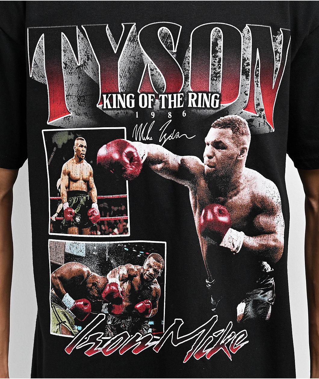 Mike Tyson 1986 King Of The Ring Black T-Shirt Product Image