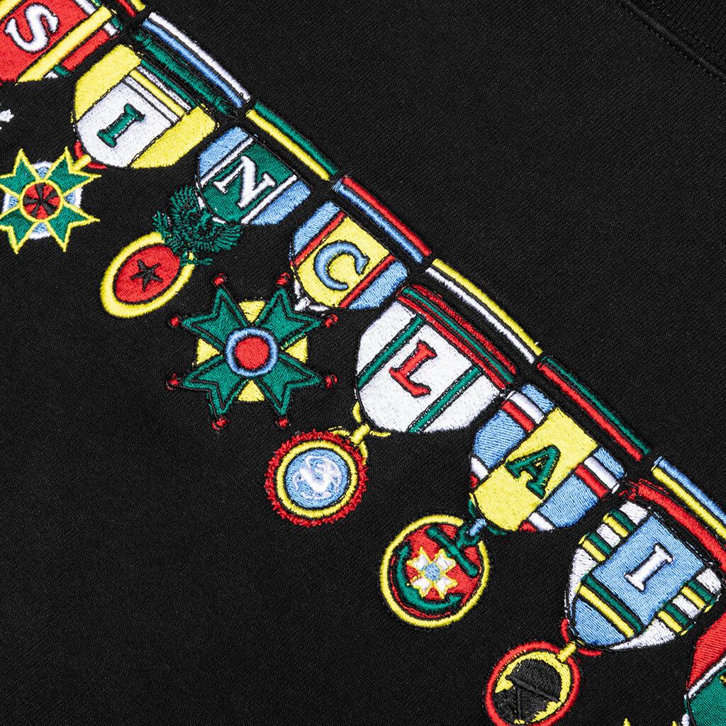 Medals Crewneck Sweatshirt - Black Male Product Image