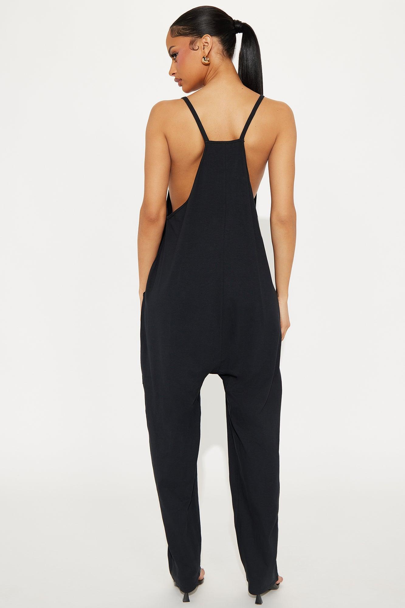 Always Loungin' Jumpsuit - Black Product Image