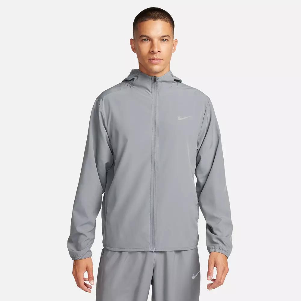 Men's Nike Dri-FIT Form Hooded Jacket, Size: Medium, Grey Gray Product Image