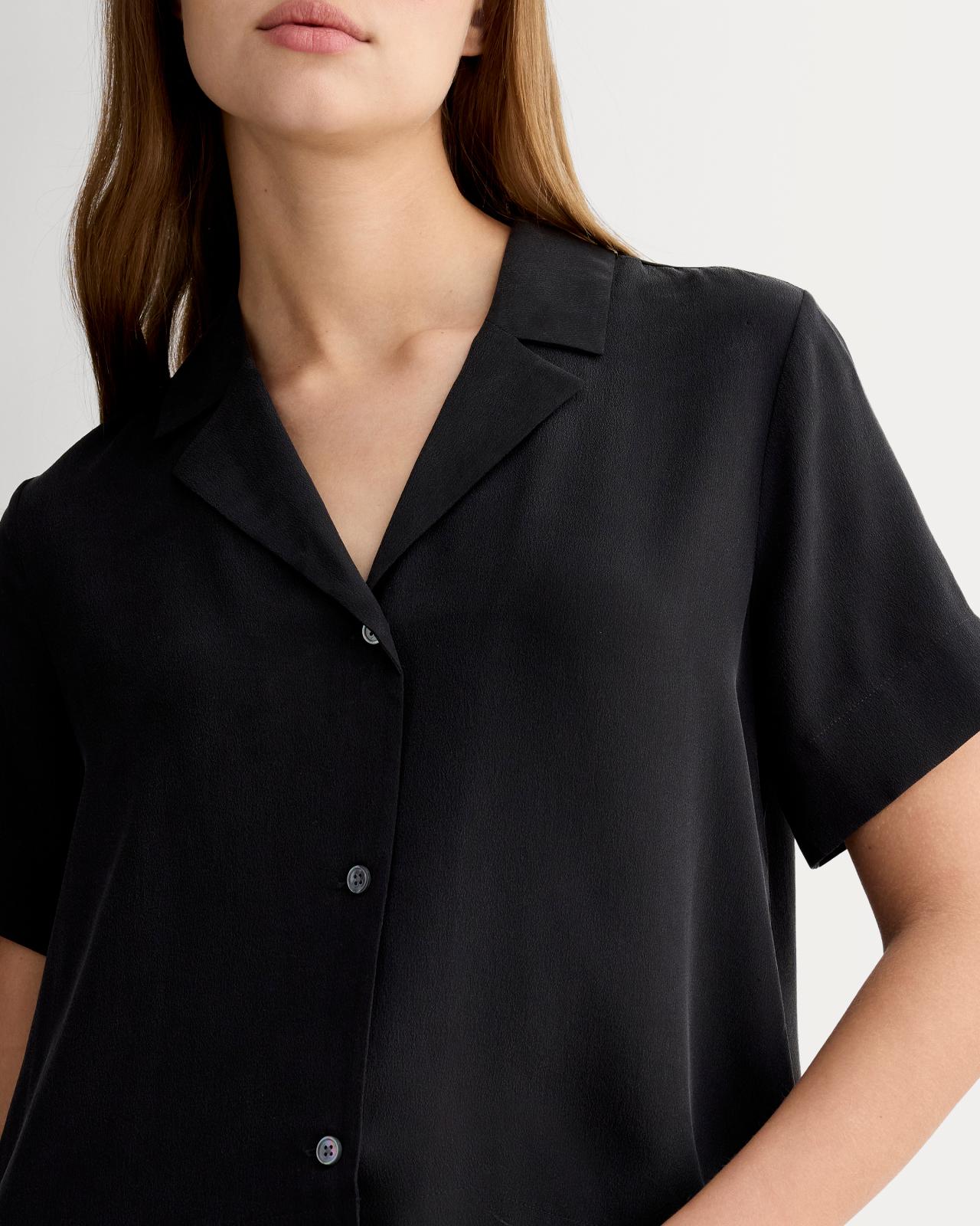 Womens Notch Shirt in Washable Silk by Everlane Product Image