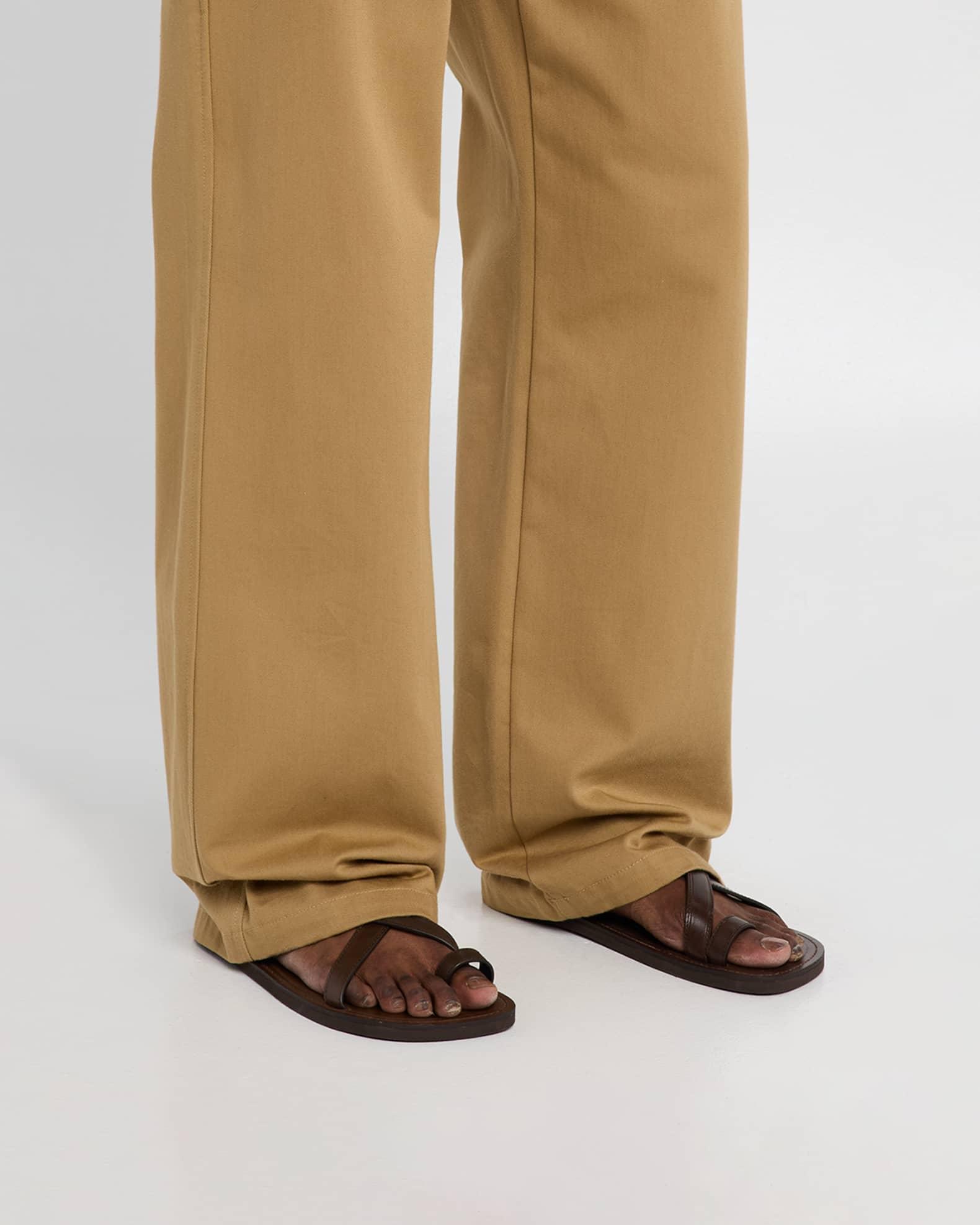 Mens Leather Slingback Sandals Product Image