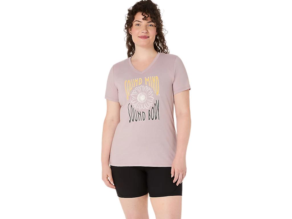 Womens Sunflower Slogan V-Neck Product Image