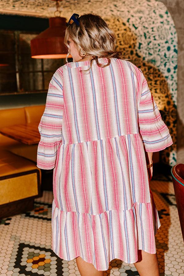 Costa Maya Brunch Stripe Mini Dress Curves Product Image