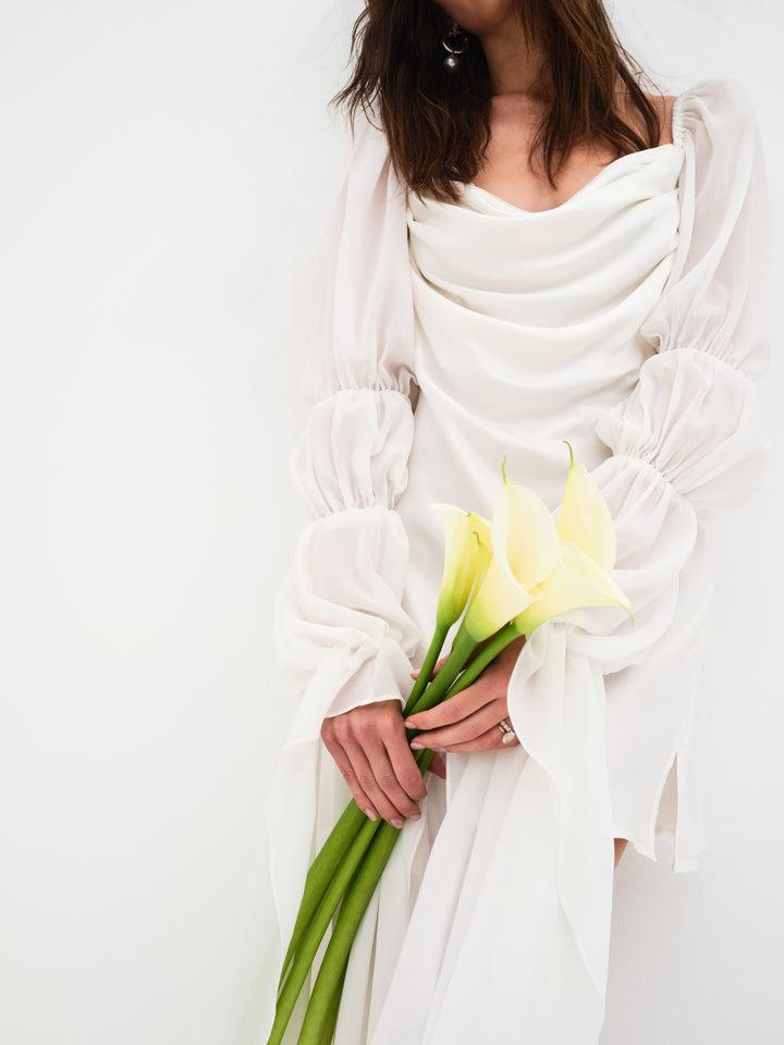 Willow Mini Dress — White Product Image