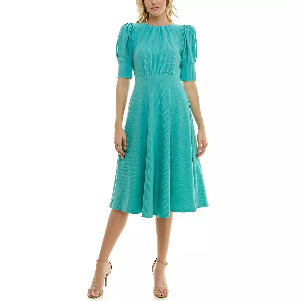 Women's Bleecker 126 Ottoman Knit Midi Dress, Blue Product Image