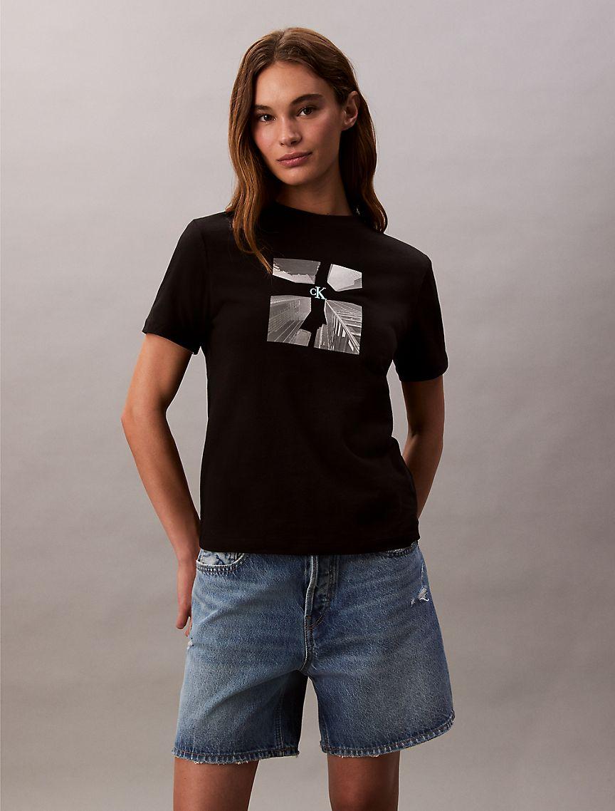 Skyscraper Graphic Boxy T-Shirt  Product Image