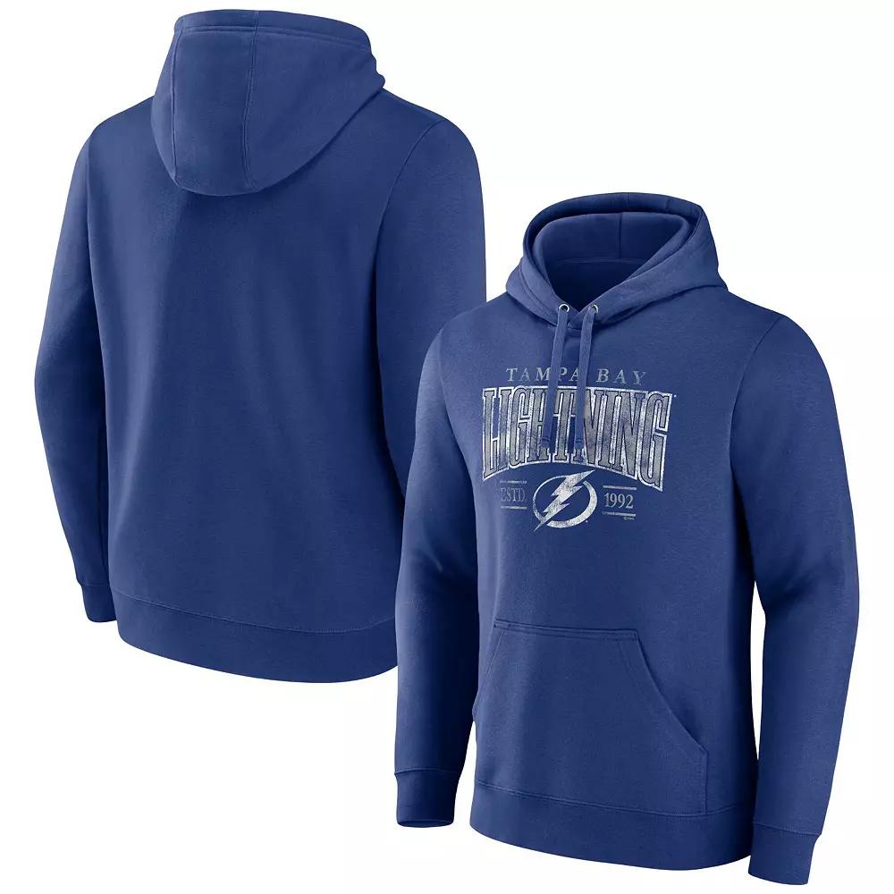 Men's Fanatics Branded Blue Tampa Bay Lightning Dynasty Pullover Hoodie, Size: 3XL, Lgh Blue Product Image
