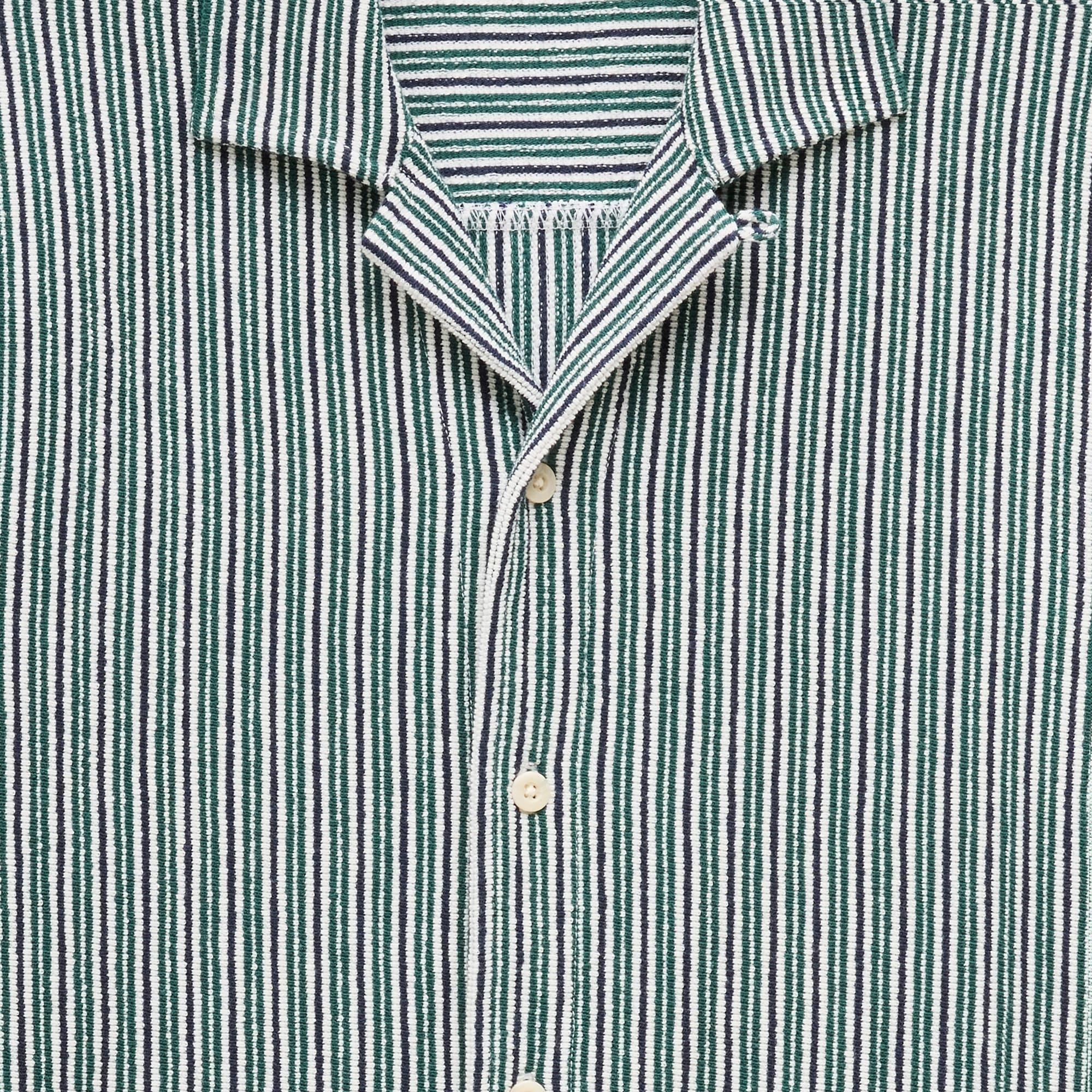 Textured camp-collar knit shirt Product Image