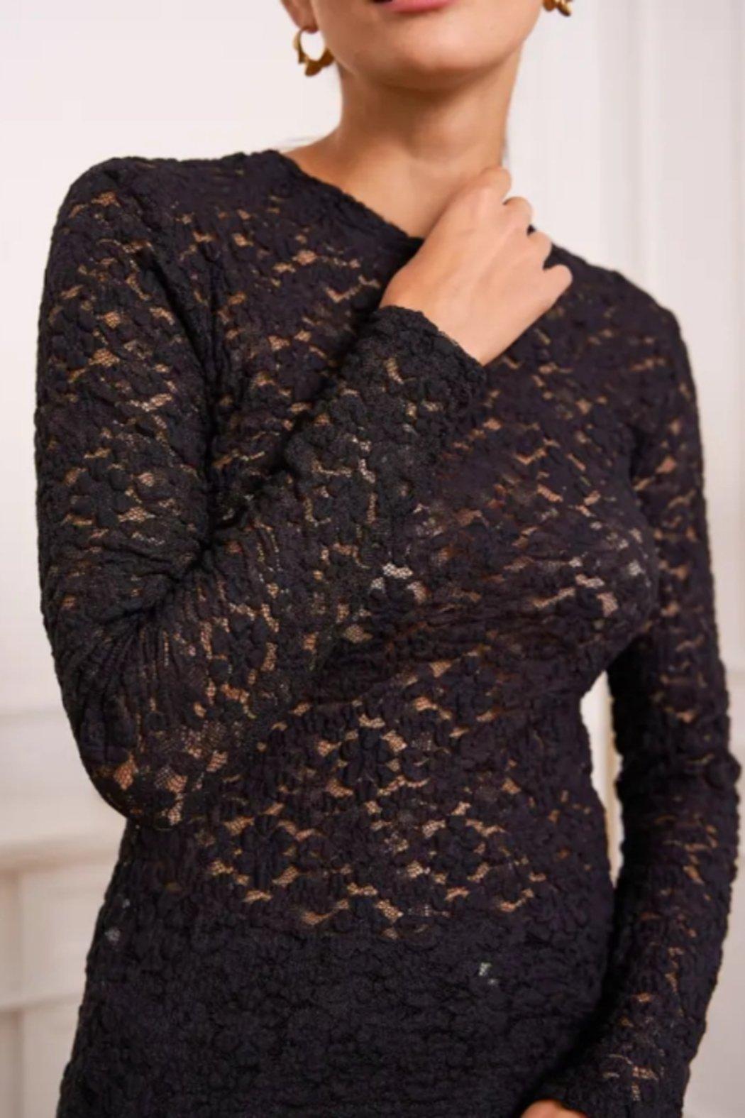 Semi-Transparent Lace T-Shirt Product Image