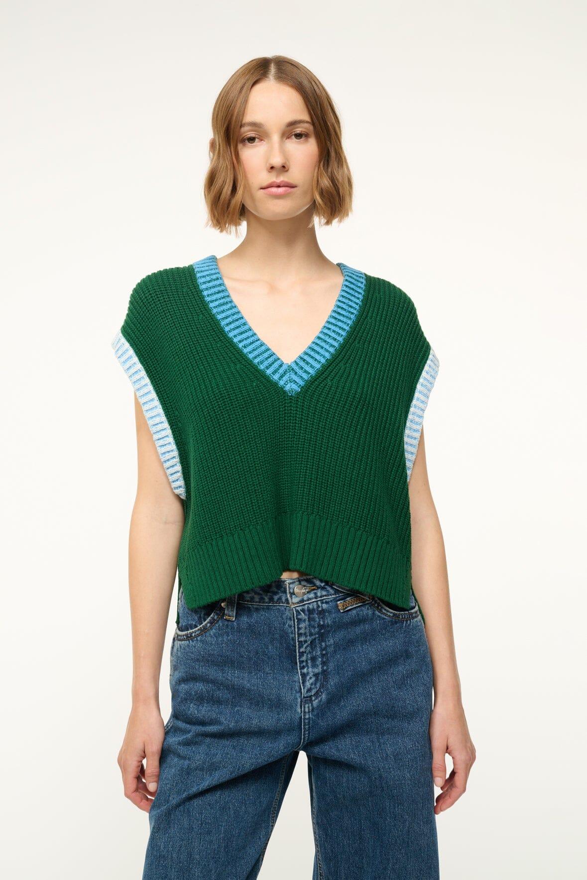 AMERICANA SWEATER | JUNGLE SKY IVORY Product Image