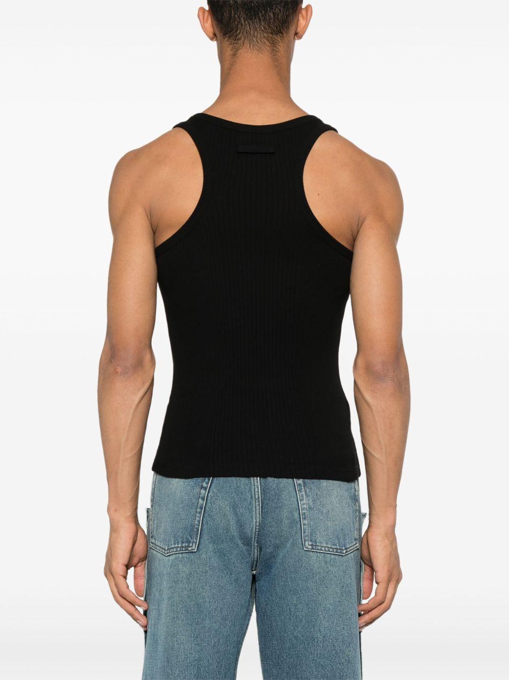 ribbed-knit cotton tank top Product Image