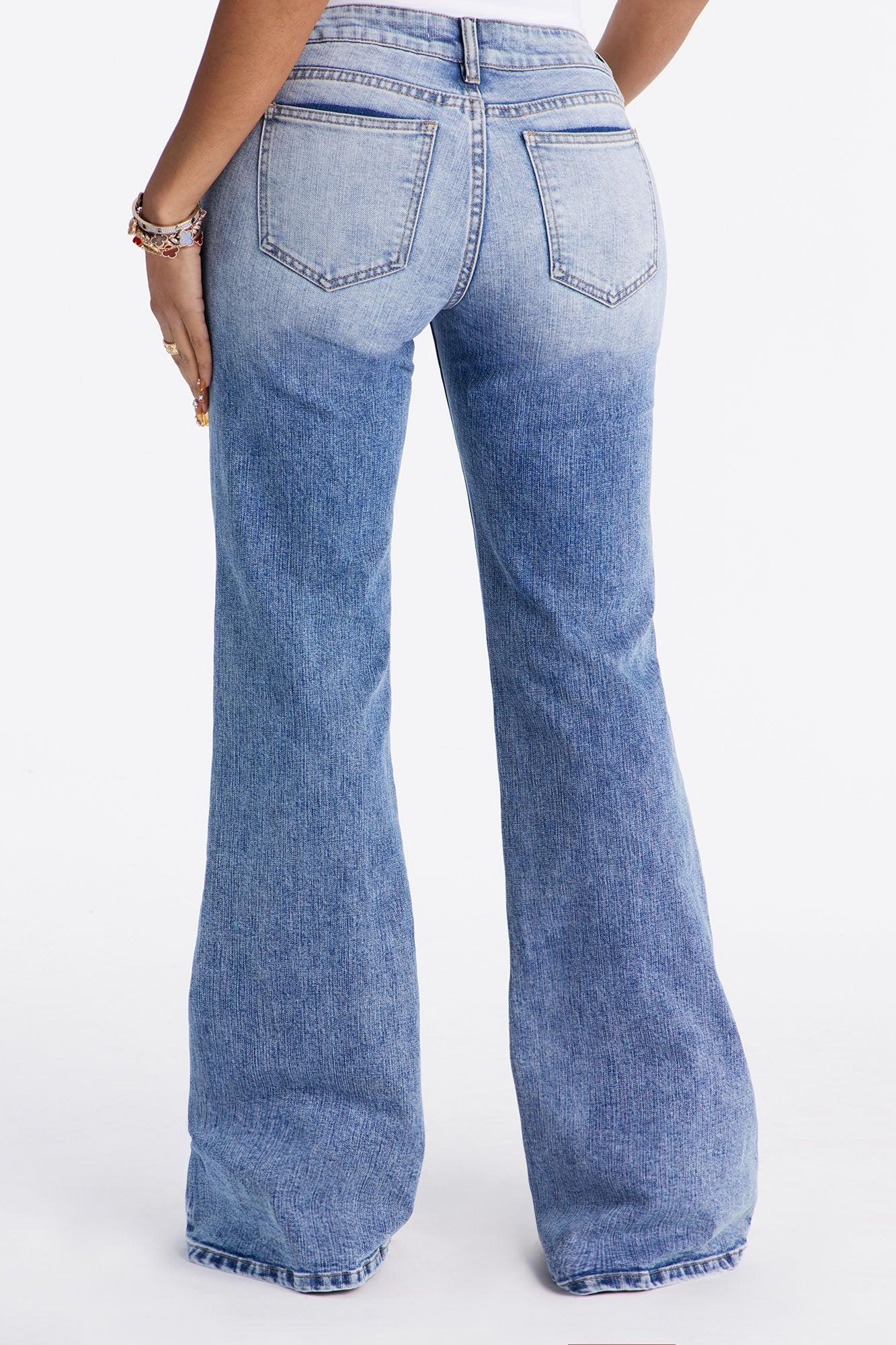 Camden Low Rise Stretch Flare Jeans - Light Wash Female Product Image