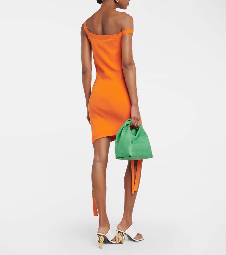 JW ANDERSON Deconstructed Asymmetrical Minidress In Orange Product Image