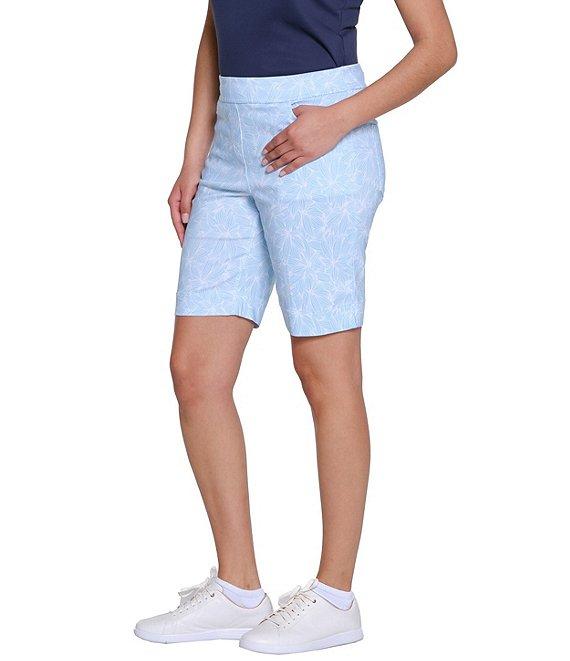 Sport Haley Slimsation Printed Pull-On Pocketed Shorts Product Image