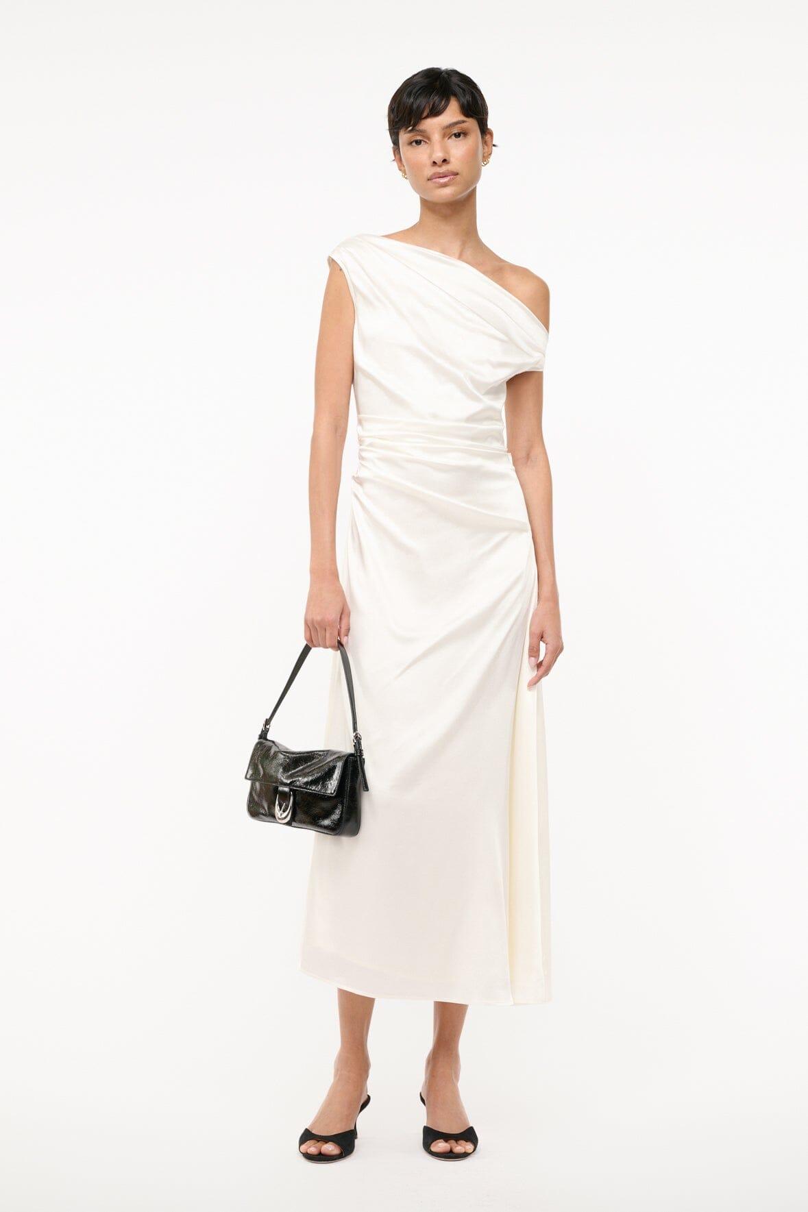 PHARE SILK DRESS | IVORY Product Image