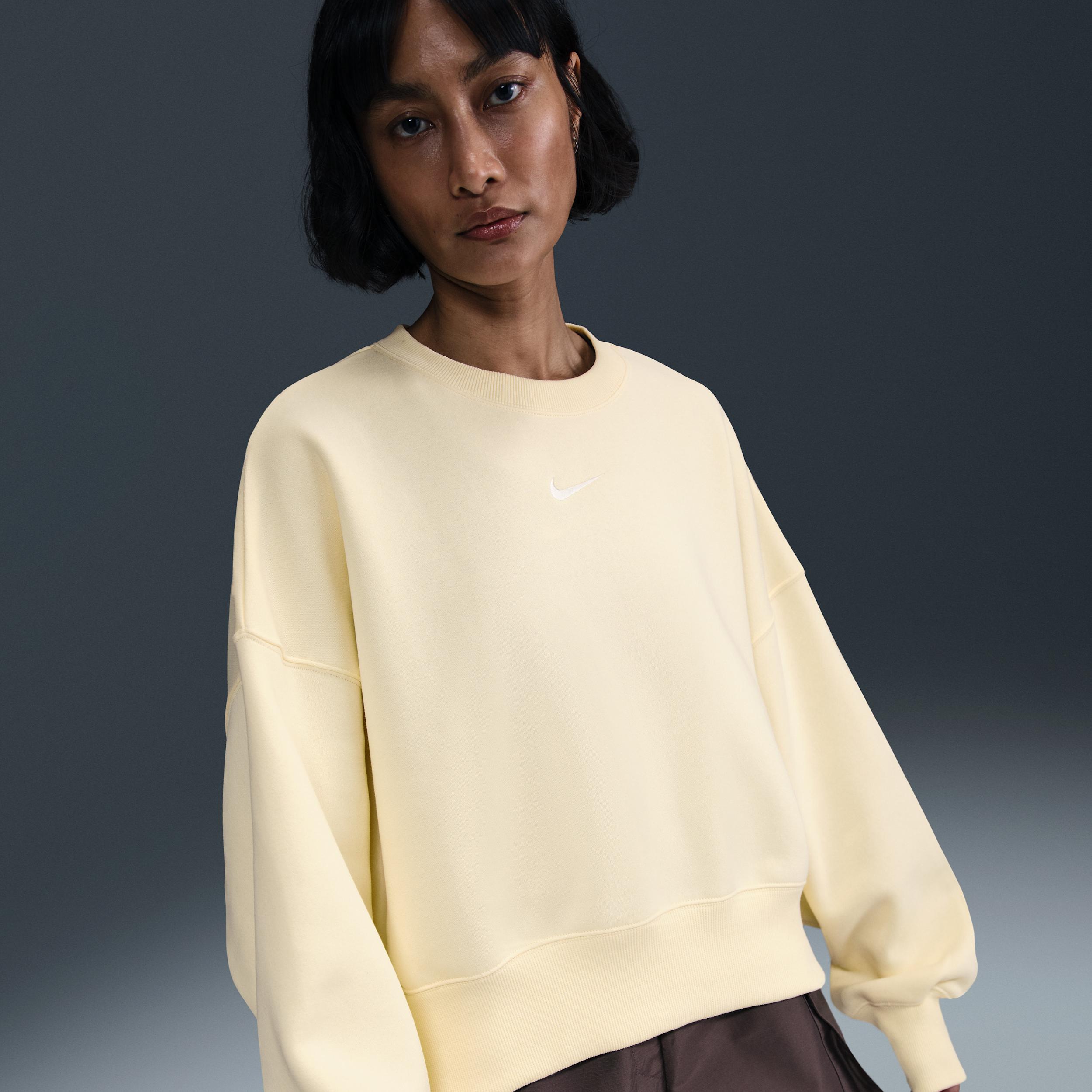 Womens Nike Sportswear Phoenix Fleece Oversized Crewneck Sweatshirt Product Image