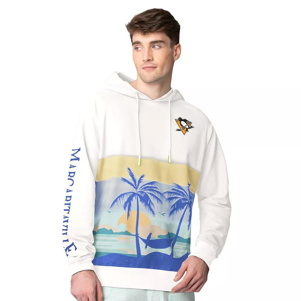 Men's Margaritaville Cream Chicago Blackhawks Island Dream Peached Pullover Hoodie,  Product Image
