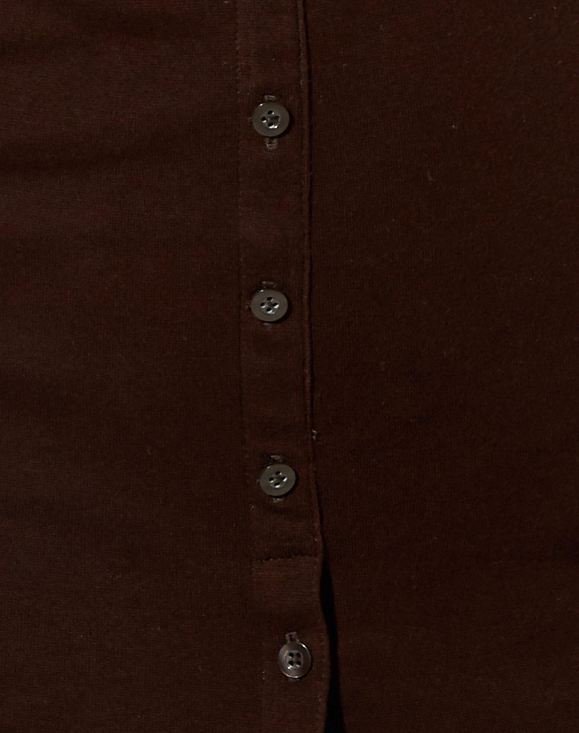 Luiza Mini Dress in Rib Bitter Chocolate Product Image