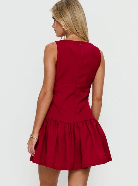 Milienne Mini Dress Red Product Image