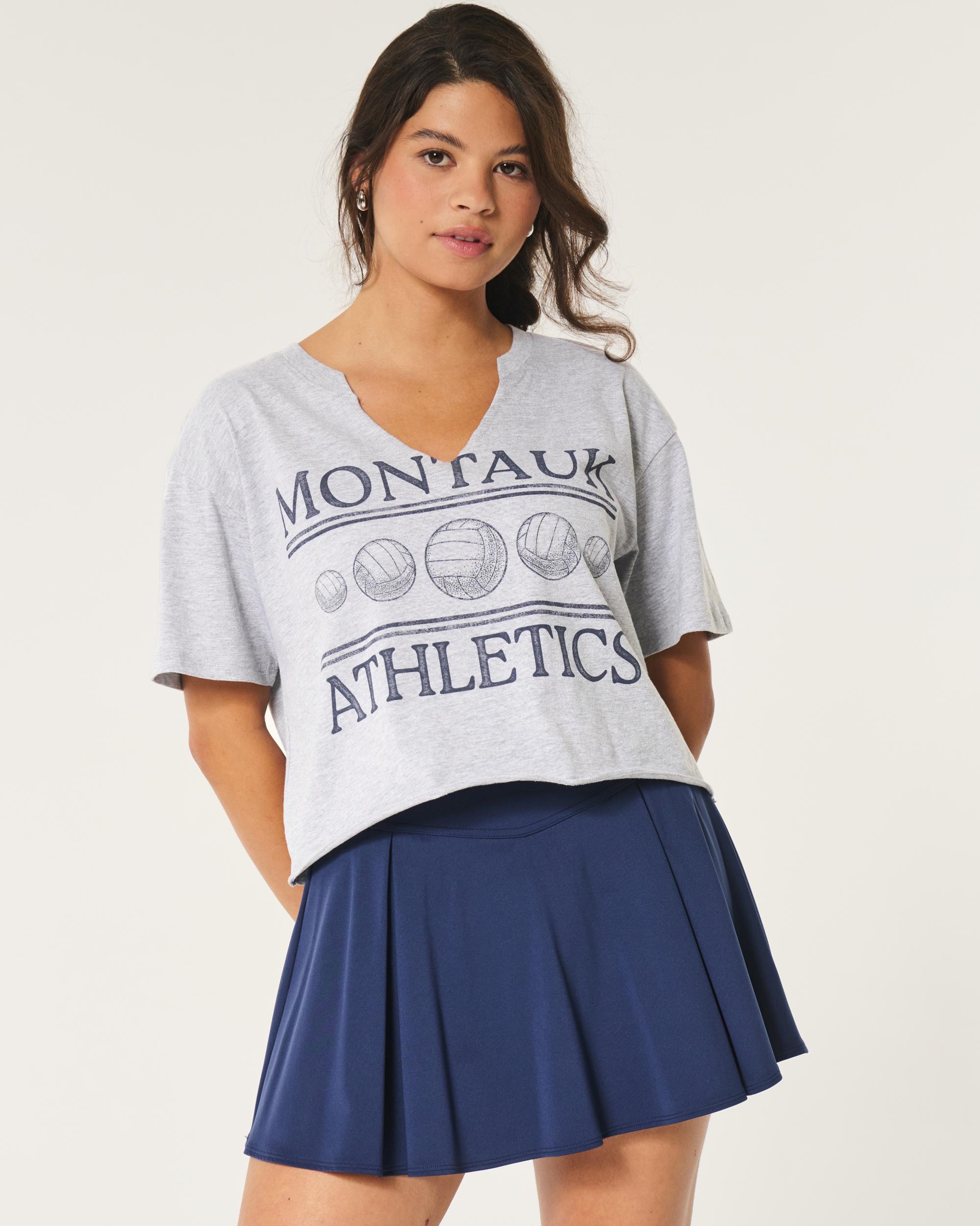 Oversized Montauk Athletics Graphic Tee Product Image